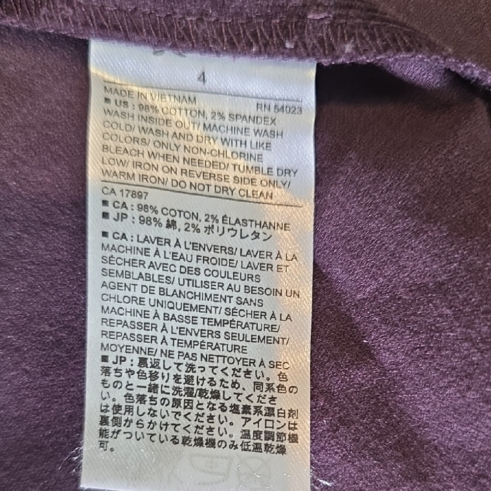 Banana Republic Dark Purple Burgundy Mini Skirt Size 4 - Picture 9 of 11